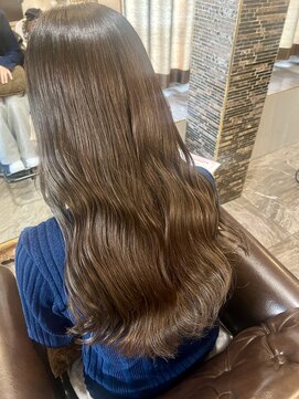 ヘアーアトリエ ラフェル(hair atelier Rafel) ロングヘア/韓国風ヨシンモリ/オリーブカラー