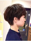 ミニウルフレイヤーカット顔周りカット前髪カットショート/大宮