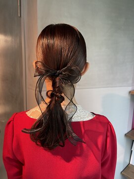 シャルムバイケンジ(Charm.by KENJE) 【タイトポニーテール】結婚式/二次会//銀座/ヘアセット/成人式