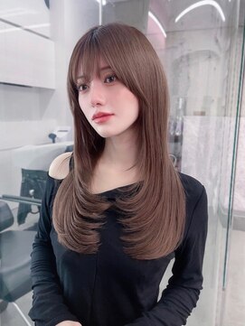 フィヴェント(Fivent) 美髪韓国レイヤーイメチェン似合わせ小顔シースルーワイドバング