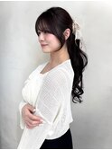 結んでもかわいい/顔まわりカット/サイドバング/前髪カット
