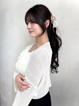 ザックラフィネ(ZACC raffine) 結んでもかわいい/顔まわりカット/サイドバング/前髪カット