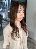 【sayaca】ハッシュカットレイヤーカットマロンブラウン