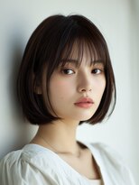 コンフィー(comfy)&nbsp;切りっぱなしボブ × シースルーバング