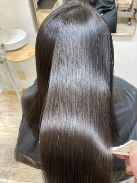 髪質改善縮毛矯正×ロング