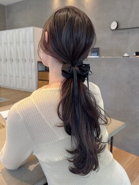 シュシュポニーテール