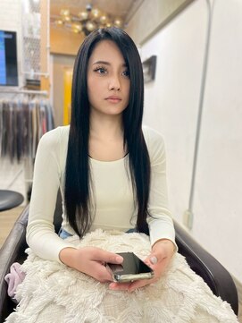 パーティパーティ ヘア(PARTYPARTY hair) 黒染めとエクステ