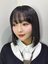 ヘレナトウキョウ(Helena Tokyo)&nbsp;パッツン!前髪!黒髪正当派ボブ!ストレート!