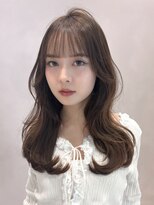 アグノス 青山(Agnos)&nbsp;イメチェンピンクベージュデジタルパーマシースルーバング