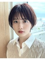 アフロート トウキョウ(AFLOAT TOKYO) 『岩田莉奈』40代50代お洒落な白髪染ショートボブ銀座ケアカラー
