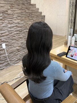 ヘア カンパニー トワ 千葉店(TOWA) 千葉/千葉駅/ダークブルー/ミルクティーブロンド/ヘッドスパ