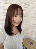 ダークパープル/ナチュラルショート/ミルクブラウン/夏/宜野湾