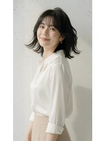 コートフィールエー(CO_T feel.a)&nbsp;シースルーバング×透け感ウェーブボブ　仙台
