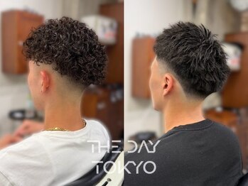 THE　DAY　TOKYO　明大前【10月上旬OPEN(予定)】の写真/フェード×メンズパーマで男らしくキマる旬のMEN'Sスタイル[明大前/メンズカット/テーパーフェードカット]