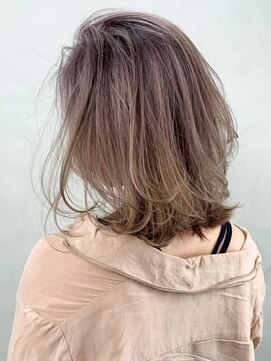 アルバム 銀座(ALBUM GINZA) グラデーションベージュ_ココアブラウンセシルカット_ba297652