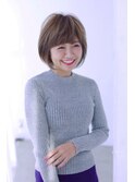 女性らしいナチュラルボブ♪