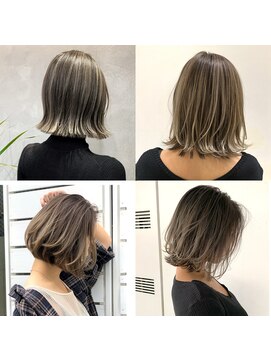 トルネード(TORNADO) ハイライトバレイヤージュボブ