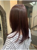 ピンク系カラー(ブリーチなし)/カシスピンク/フレッシュ/30代