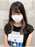 コントラストインナーカラー セミロング