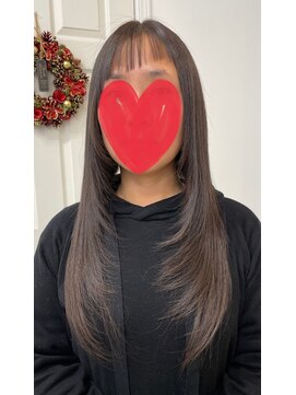 サロンドノア(Salon de NoA) ロングヘア×縮毛矯正