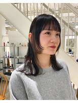 グリーン(green)&nbsp;お顔周りカット×インナーシルバー