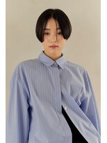 ハイレート ウニクス川越店(Hairate) 前髪長め黒髪ハンサムショート