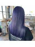 パープルラベンダーのロングヘア【1003mille】