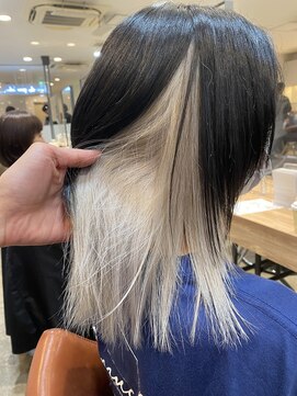 ヘアーブレイス(hair brace) ブリーチ2回~インナーホワイト stylist聖斗