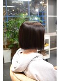 切りっぱなしボブ