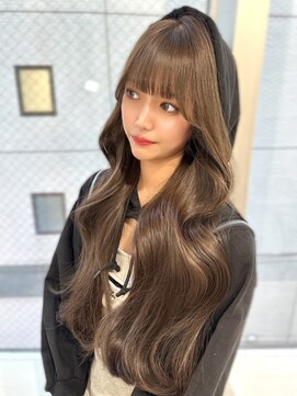 ユーフォリア 渋谷グランデ(Euphoria SHIBUYA GRANDE) ミルクティーベージュ　ブリーチなし　くびれヘア　韓国ヘア
