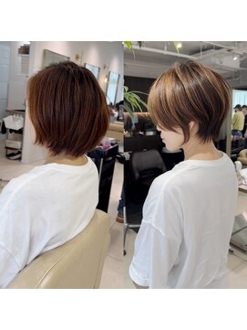 バンプ ギンザ(BUMP GINZA) 30代/40代/50代/絶壁解消/白髪ぼかし/大人小顔ショート【井川】