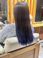 ヘアーパーチ(HAIR perch)&nbsp;ロングイメチェン♪ブルーカラー