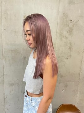 ソルトウォーター(SALT WATER) ピンクベージュ/イメチェン/ブリーチ/恵比寿/代官山