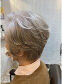 グレーヘアショート×リンゴ幹細胞トリートメント