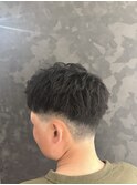 ツーブロックショート