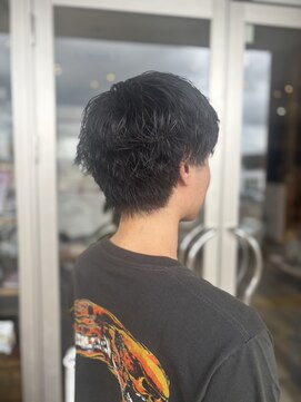 ノート ヘアーサロン(NOTE HAIR SALON) 残パーマ × デザインカット