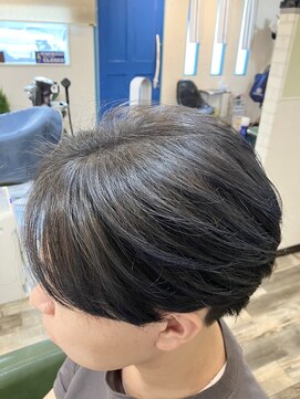 ヒッピーヘアー(Hippie Hair) ハイライト　ブルーアッシュ