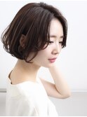 短すぎるショートが苦手な方へ前髪なしの長めボブ　タンバルモリ