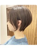 骨格補正ショート×似合わせカラー[六甲/髪質改善/白髪ぼかし