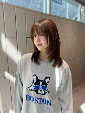 アンアミ オモテサンドウ(Un ami omotesando) 【Unami】レイヤーカット/ハッシュカット/モカブラウン