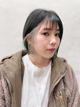 シゼン(SHIZEN) ミニボブ×インナーシルバー