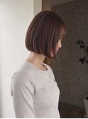 コンパクトボブ/内巻きボブ/チョコレートブラウン