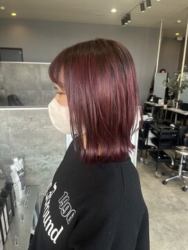 グリッター(GLITTER) チェリーピンクカラー　外ハネボブ