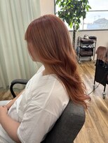 テーラヘアー 袖ヶ浦2号店(TELA HAIR)&nbsp;ロングスタイル×コテ巻きオレンジカラー