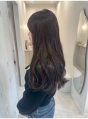 津市ロングレイヤーカットハッシュカット透明感カラー重めロング