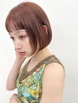 ヒビヲ 天神警固(HIBIO)&nbsp;ショートボブ切りっぱなしボブタッセルボブブリーチダブルカラー