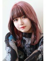 ステラ ヘア デザイン サロン(STELLA hair design salon)&nbsp;アンブレラ×インナーカラーにミディアムレイヤー【由比藤】