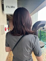 フィルム(FiLMs)&nbsp;透明感ブラウン/ミディアム/レイヤーカット