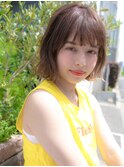 ショートボブ 似合わせカット ナチュラルブラウン☆