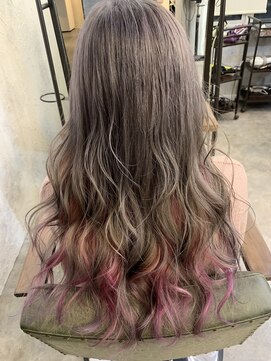 ヘアスタジオニコ(hair studio nico...) インナーピンクヴァイオレット